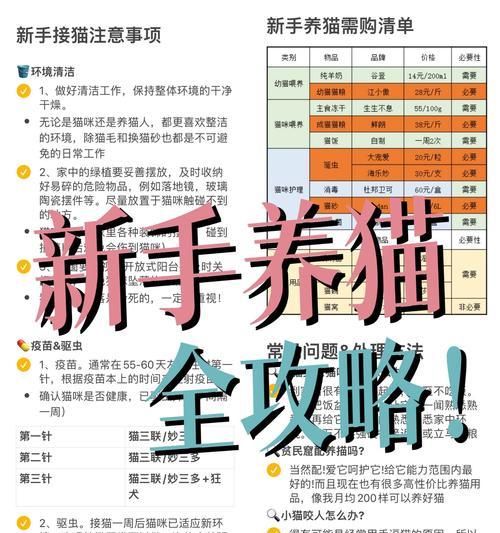 猫咪健康保护大揭秘（合理接种疫苗与驱虫，让它们远离疾病侵袭）